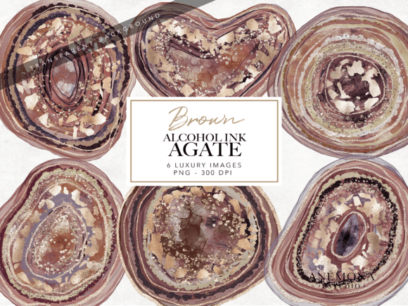 Agate Gemstone Clipart: Elevate Your Creative Projects