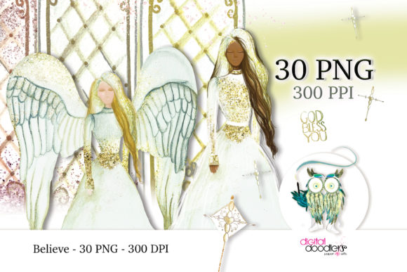 Believe Angel Watercolor Graphics: A Designer's Guide