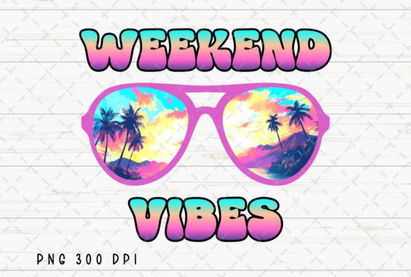 Capturing Coastal Energy with Weekend Vibes Summer Beach Vacation PNG