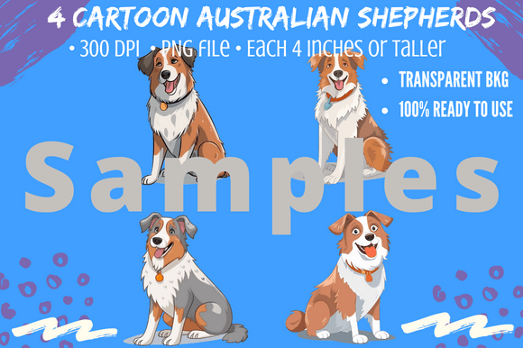 Charming Red Australian Shepherd Dog Clip Art: Creative Uses