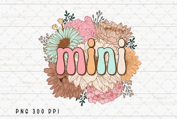 Retro Mini Floral Girl Flowers Mom PNG: A Designer's Guide
