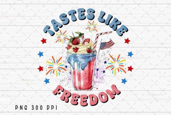Tastes Like Freedom: A Patriotic 4th of July Design Asset
