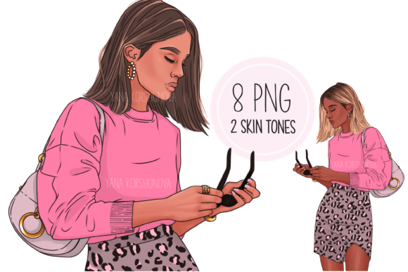 Unleash Your Inner Boss: Fashion Girl Boss Planner Clipart
