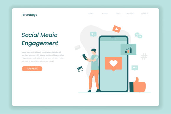 Visual Storytelling with Social Media Engagement Illustrations