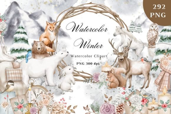 Winter Watercolor Clipart: Capturing the Season's Magic